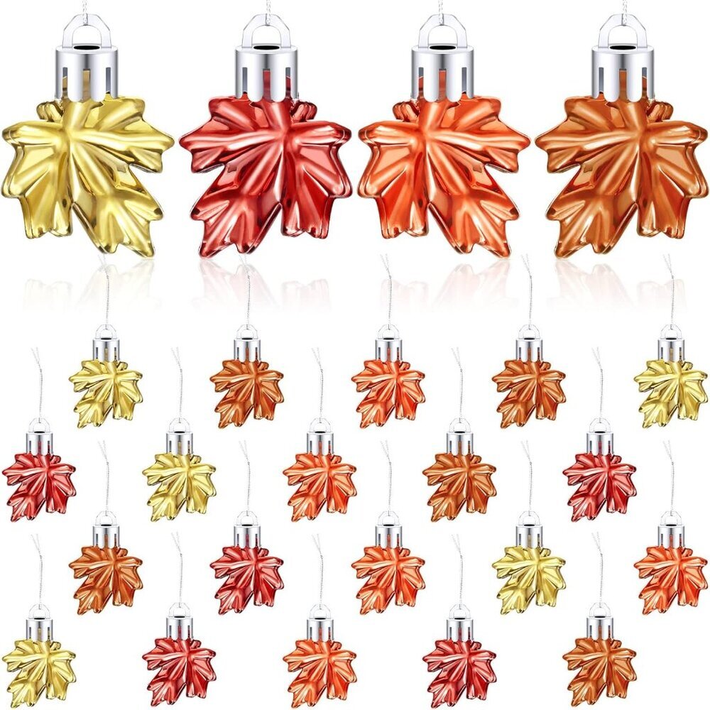 Thanksgiving Maple Leaf Ornaments Small Maple Leaf Hanging Pendant Small Tree Fa